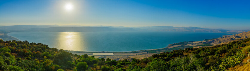 Wall Mural - Panoramic view of the Sea of Galilee