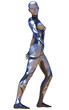 © boscorelli - Android Female Used Metallic Look Futuristic Artificial Intelligence 3D Illustration