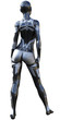 © boscorelli - Android Female Used Metallic Look Futuristic Artificial Intelligence 3D Illustration