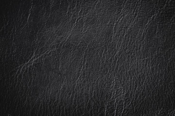 Poster - Simple Black Leather Texture Background with gradient light used as luxury classic backdrop