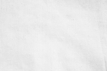 Wall Mural - White fabric cotton canvas texture background for design blackdrop or overlay background