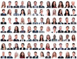 © ASDF - portraits of successful employees isolated on a white