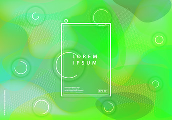 Leinwandbilder - Modern colorful abstract geometric background. Fluid shapes abstract composition. Gradient vector background design. Eps10 vector.
