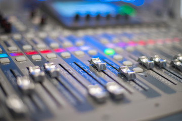 Poster - sound equipment at the concert