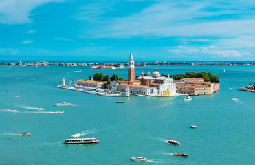 Sticker - view of San Giorgio island, Venice