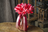 Fototapeta Kwiaty - A bouquet of flowers for the holiday romantic gift to the girl