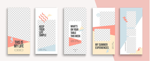 Editable Instagram Stories template. Streaming. 