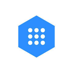 Modern Apps 9 Grid Menu Icon Button Logo