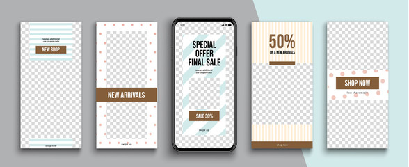 Editable Instagram Stories template. Streaming. 