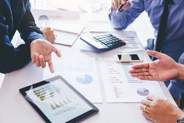 Aufkleber - Business People meeting Planning Strategy Analysis on new business project Concept