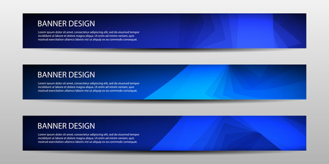 Wall Mural - abstract vector banners with geometric background ,annual report, design templates, future poster te