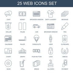 Sticker - 25 web icons