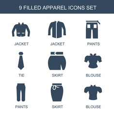Wall Mural - apparel icons