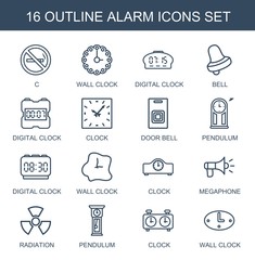 Canvas Print - alarm icons