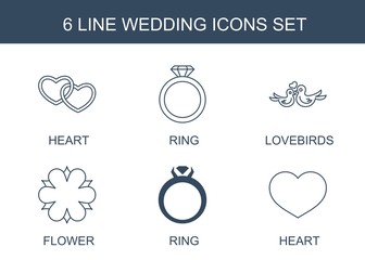 Wall Mural - wedding icons