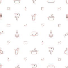 Poster - liquid icons pattern seamless white background