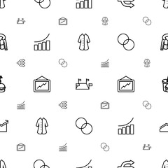 Wall Mural - infographic icons pattern seamless white background