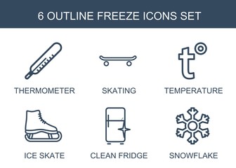 Canvas Print - 6 freeze icons