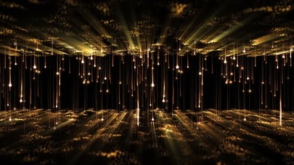 Wall Mural - 4k abstract motion background animation shining particles stars sparks and magic dust forming in spa