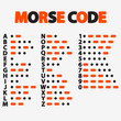 Morse code. International method of text coding.