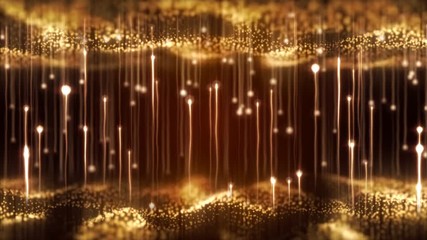 Wall Mural - 4k abstract motion background animation shining particles stars sparks and magic dust forming in spa