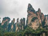 Fototapeta Desenie - Beautiful mountain yalley of Yuanjiajie or Avartar mountain at Zhangjiajie National Forest Park in Wulingyuan District Zhangjiajie City China