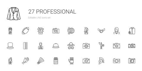 Poster - professional icons set