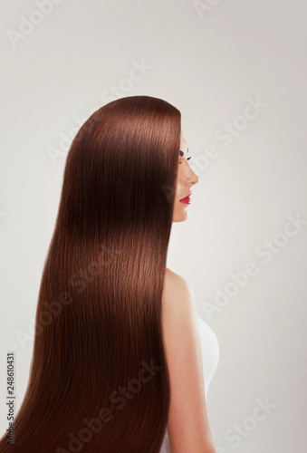 Hair Beautiful Woman With Luxurious Long Hair Gorgeous