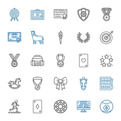 Canvas Print - winner icons set