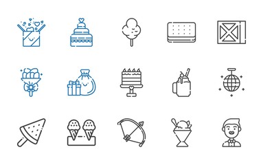 Sticker - party icons set