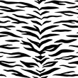 Seamless zebra or white tiger pattern. Animal print
