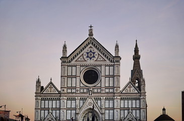 Wall Mural - Facade of Santa Croce basilica, Florence, Italy