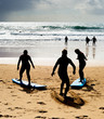 Surfing school lessons beach Portugal
