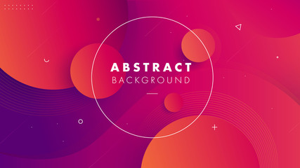 Wall Mural - colorful geometric background. circul shapes composition. space. eps10 vector.