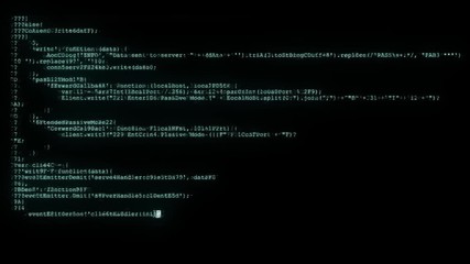 Wall Mural - noisy distorted glitched fast long scrolling programming security hacking code data flow stream on b