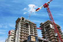 Big Apartment Buildings Under Construction