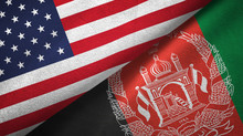 United States And Afghanistan Two Flags Textile Cloth, Fabric Texture