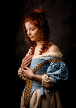 Beautiful Woman In Medieval Clothing