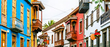 Teror - Beautiful Traditional Town With Colorful Houses In Gran Canaria. Canary Islands