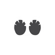 © sabelskaya - Vector rhino hippo elephant footprint black icon