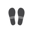 © sabelskaya - Vector abstract footwear flat footprint black icon