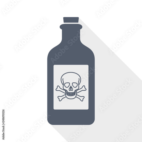 Fotografía poison bottle icon, vector illustration