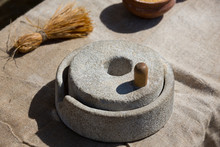 Medieval Hand Mill For Grinding Grain