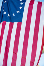 American 13 Point Historic Flag Often Named The Betsy Ross Flag, T