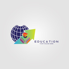 Canvas Print - international education school vector icon or logo