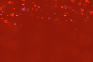 Wall Mural - light pink layout with sweet hearts. illustration with hearts in love concept