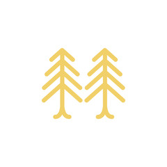 Sticker - Pine tree illustration