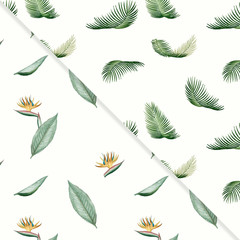Naklejka na meble Tropical summer pattern collection