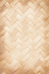 Canvas Print - bamboo weave texture background