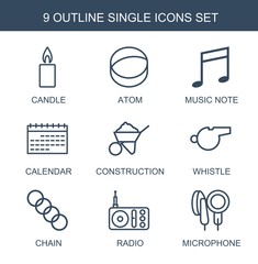 Poster - 9 single icons